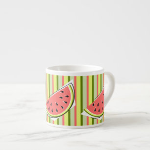 Watermelon Slice Stripe Classic Espresso Cup
