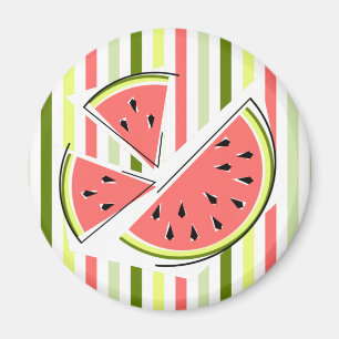 Watermelon Slice Stripe Classic Thin Magnet