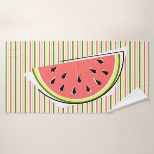 Watermelon Slice Stripe Thin Bath Towel
