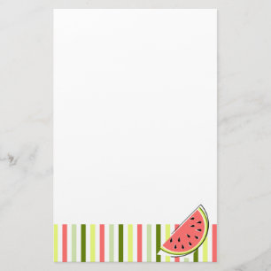 Watermelon Slice Stripe Thin stationery