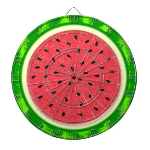 Watermelon Slice Summer Fruit with Rind Dartboard