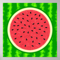 Watermelon Slice Summer Fruit with Rind