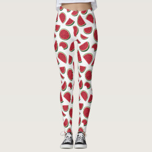 Watermelon Slice Summer Pattern Leggings