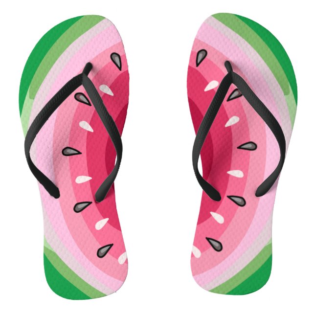Watermelon Slice Thongs (Footbed)