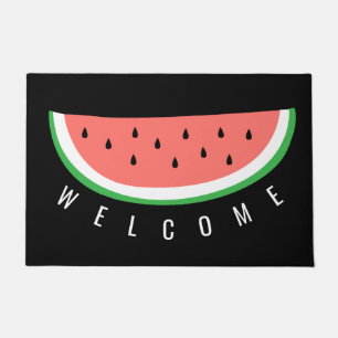 watermelon slice welcome doormat