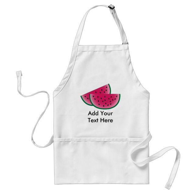 Watermelon Slices, Add Your Own Text Standard Apron (Front)