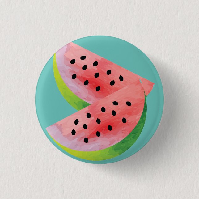Watermelon Slices Fruit Art 3 Cm Round Badge (Front)