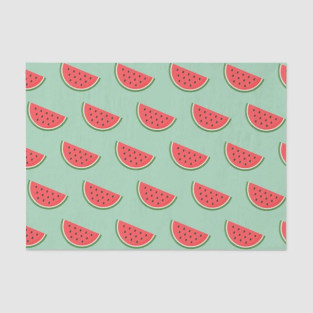 Watermelon Slices Fruit Pattern Decoupage Tissue Paper (Front)