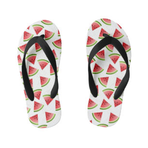 Watermelon Slices Minimalist Pattern Kid's Thongs