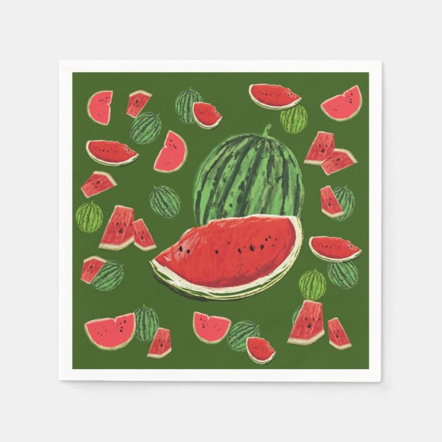 Watermelon Slices Napkin (Front)