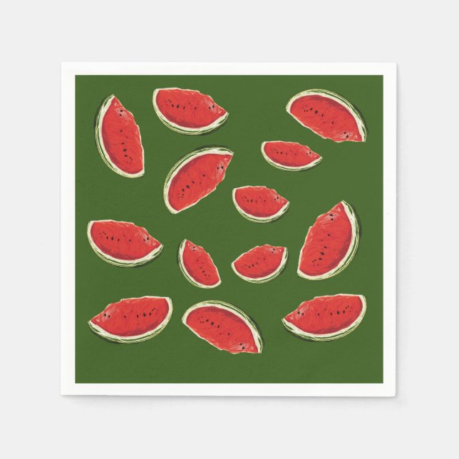 Watermelon Slices Napkin (Front)