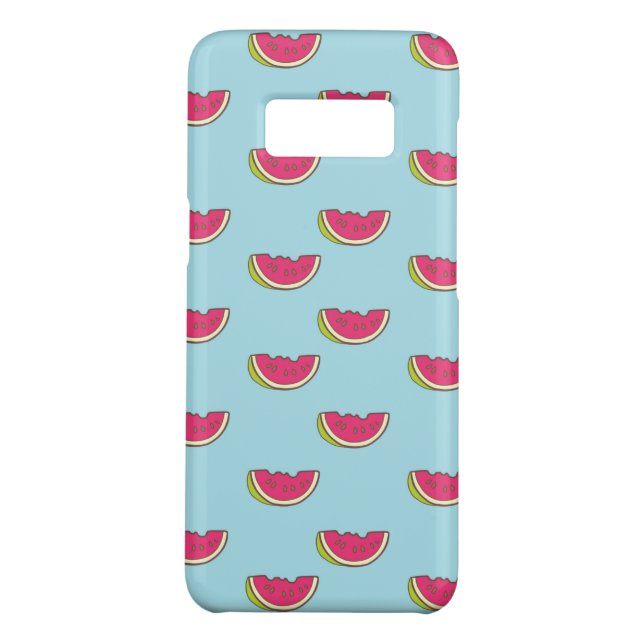 Watermelon Slices on Teal Pattern Case-Mate Samsung Galaxy Case (Back)