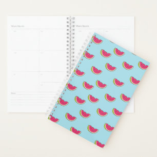 Watermelon Slices on Teal Pattern Planner