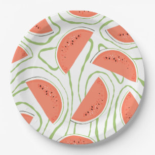 Watermelon Slices Paper Plate