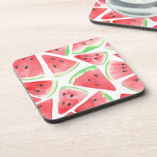 Watermelon slices pattern coaster (Left Side)