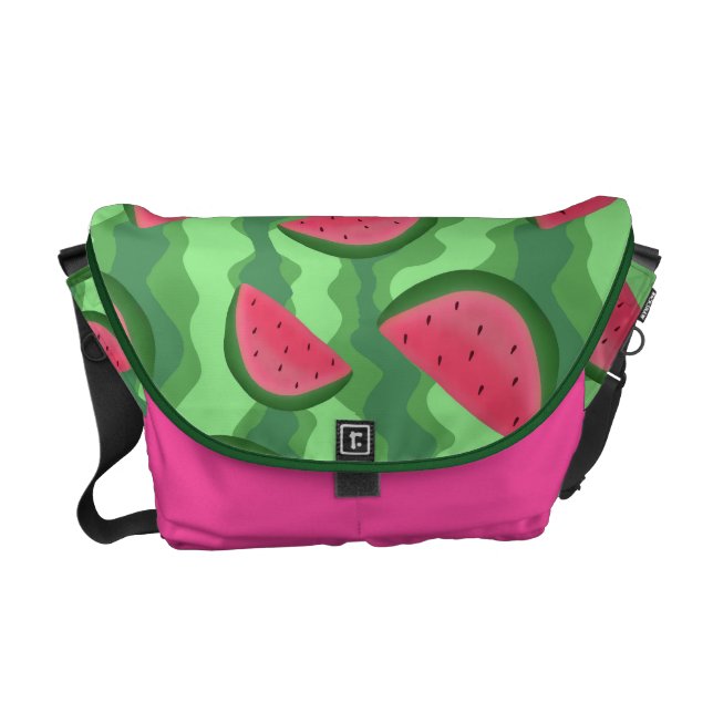 Watermelon Slices Pattern Commuter Bag (Front)