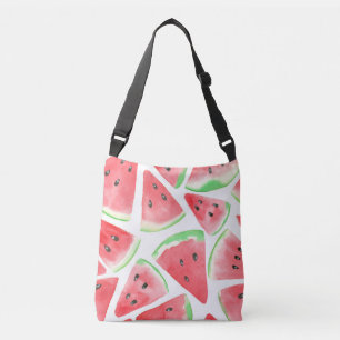 Watermelon slices pattern crossbody bag
