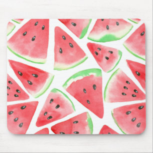 Watermelon slices pattern mouse pad