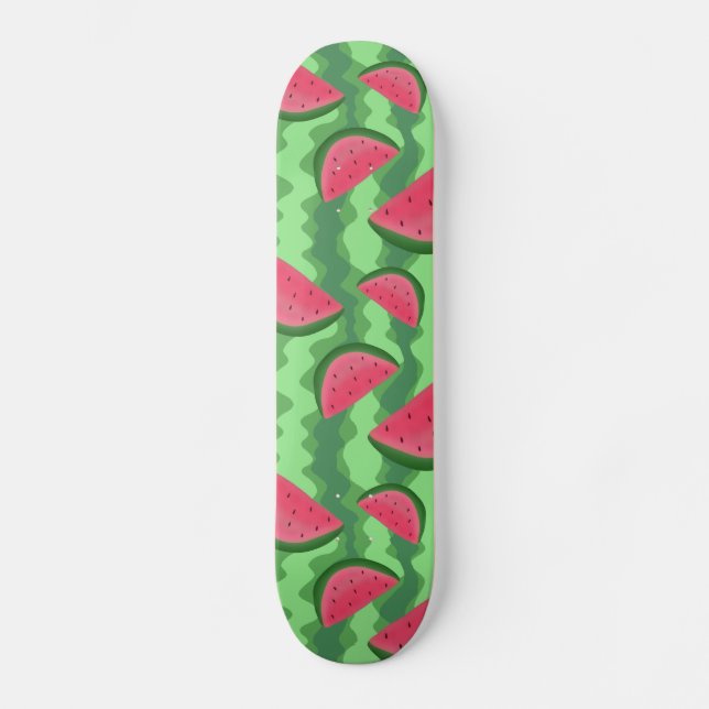 Watermelon Slices Pattern Skateboard (Front)
