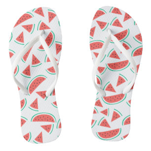 watermelon slices pattern thongs