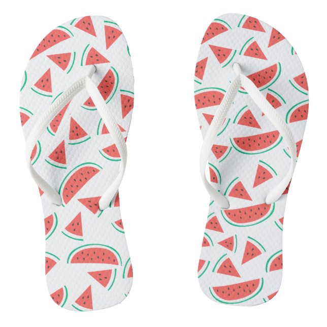 watermelon slices pattern thongs (Footbed)