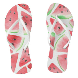 Watermelon slices pattern thongs
