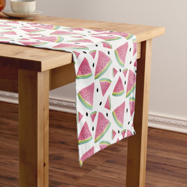 Watermelon Slices Summer Pattern Short Table Runner (In Situ)
