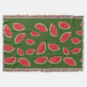 Watermelon Slices Throw Blanket