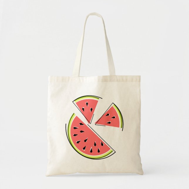 Watermelon slices tote bag (Front)