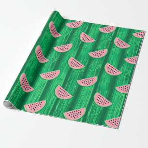 Watermelon Slices Tropical Juicy Fruit Wrapping Paper