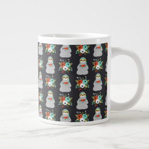 Watermelon Sloth Pattern Large Coffee Mug