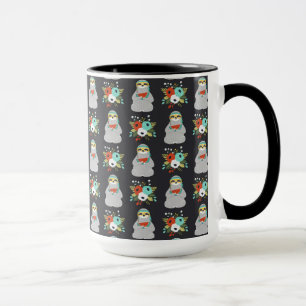 Watermelon Sloth Pattern Mug