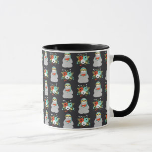 Watermelon Sloth Pattern Mug