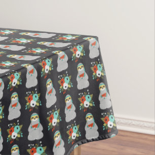 Watermelon Sloth Pattern Tablecloth