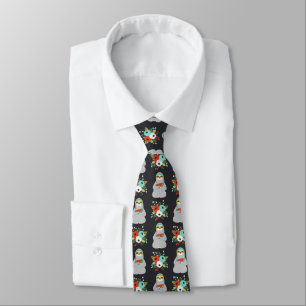 Watermelon Sloth Pattern Tie