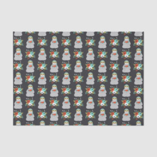 Watermelon Sloth Pattern Tissue Paper