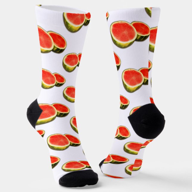 Watermelon Socks (Angled)