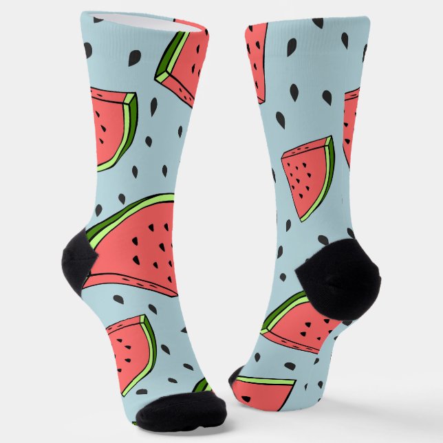Watermelon  socks (Angled)