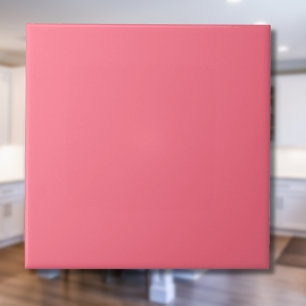Watermelon Sorbet Solid Colour   Classic Elegant Ceramic Tile
