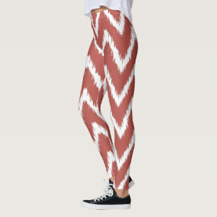 Watermelon Southern Cottage Chevrons Leggings
