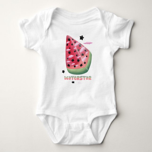 Watermelon star  baby bodysuit (Front)