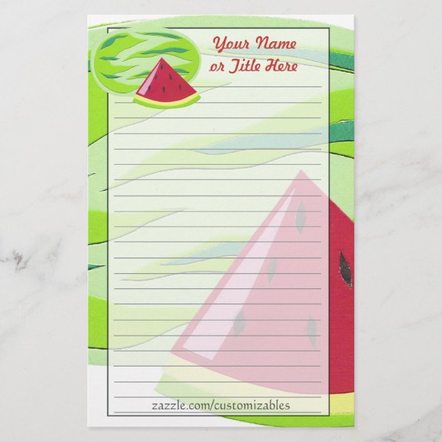 Watermelon Stationery (Front)