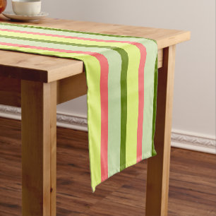 Watermelon Stripe Classic horizontal table runner