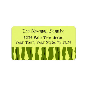 Watermelon Stripe Label
