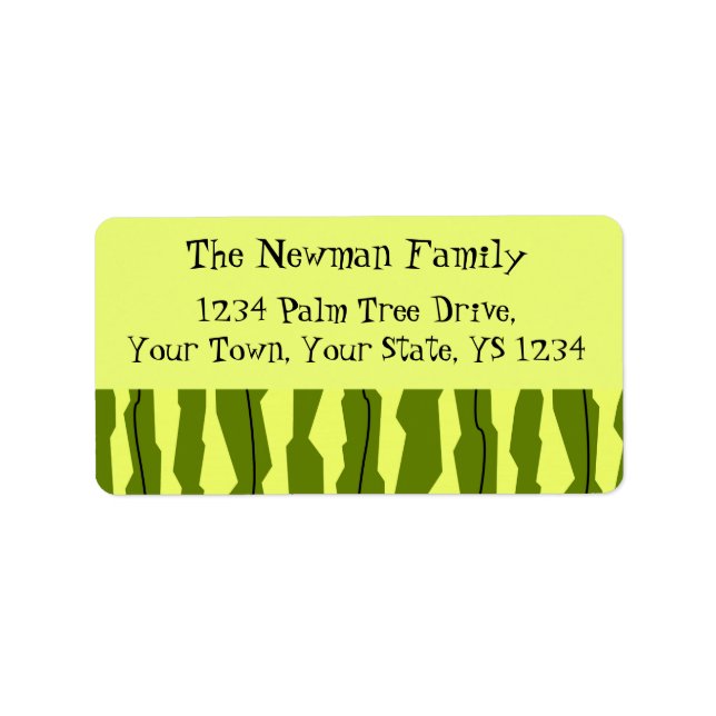 Watermelon Stripe Label (Front)