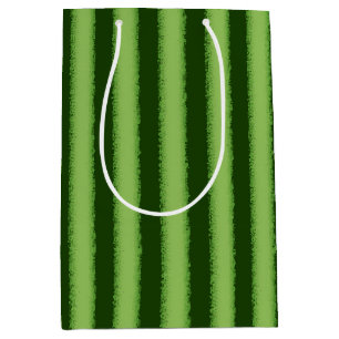 Watermelon stripe (large scale) medium gift bag