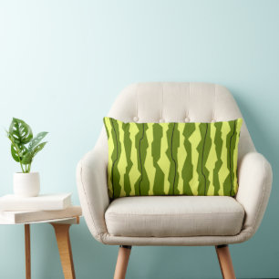 Watermelon Stripe pink back lumbar Cushion