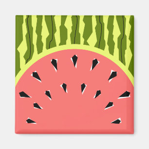 Watermelon Stripe Pink Magnet