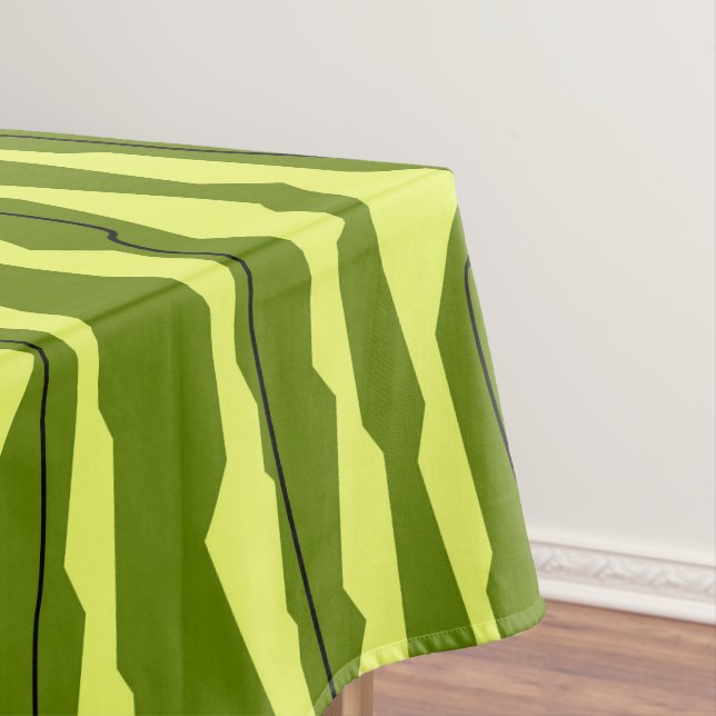 Watermelon Stripe tablecloth (In Situ)
