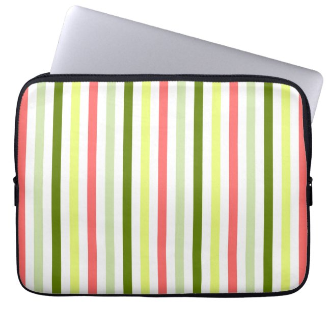 Watermelon Stripe Thin laptop sleeve (Front)